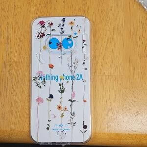 Nothing Phone 2A Floral Design Case - White